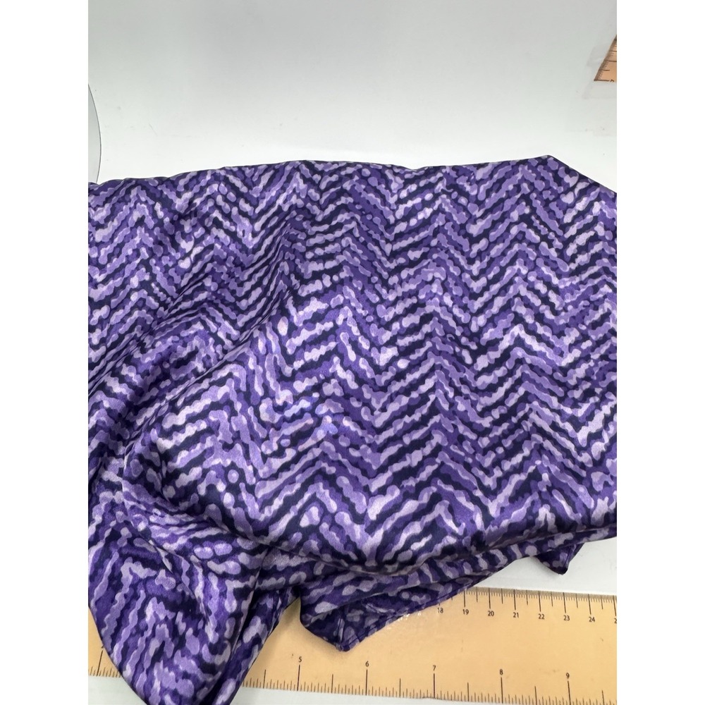 Purple Zig Zag Striped Scarf 42"x13"‎ - Picture 2 of 4